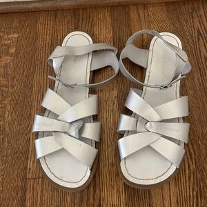 Salt Water Sandals by Hoy Silver Women’s Sandals 11